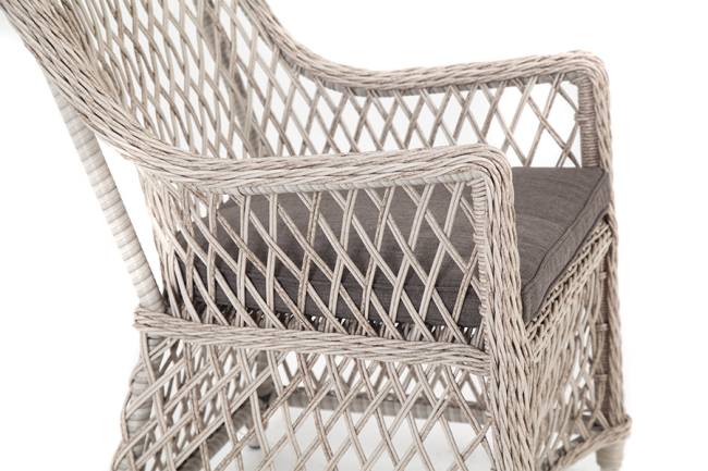 "Латте" плетеное кресло из искусственного ротанга, цвет бежевый