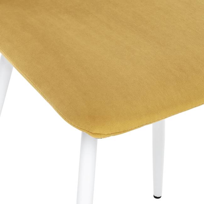 Стул Leset Гувер полоса Ultra Mustard Белый Стул Leset Гувер полоса Ultra Mustard Белый