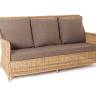 "Гляссе" диван трехместный из искусственного ротанга, цвет соломенный "Гляссе" диван трехместный из искусственного ротанга, цвет соломенный