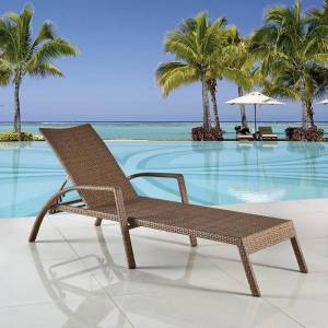 Шезлонг-лежак плетеный из искусственного ротанга A30B-W56 Light Brown Шезлонг-лежак плетеный из искусственного ротанга A30B-W56 Light Brown