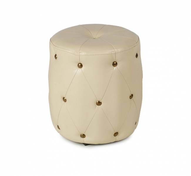 Пуф ПФ-6 (круглый) бежевый