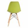 Стул CINDY (EAMES) (mod. 001) дерево бук/металл/сиденье пластик, 51x46x82см, оливковый 66012 (Комплект из 4 шт.) оливковый 66012 дерево бук/металл/сиденье пластик