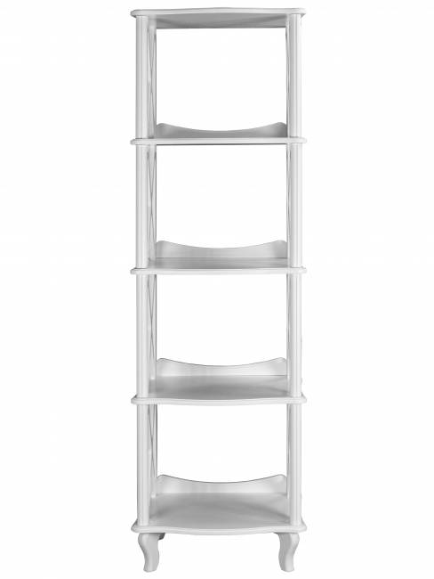 Этажерка-стеллаж Джульетта 4 уровня, молочный дуб Л