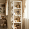 Этажерка-стеллаж Джульетта 4 уровня, молочный дуб Л