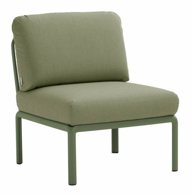 Модуль центральный пластиковый с подушками Komodo Elemento Centrale агава, джунгли 700х780х900 мм