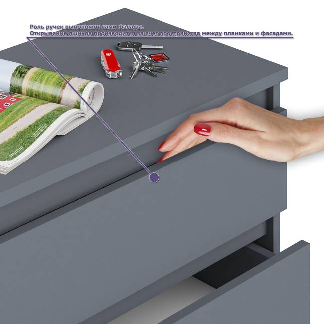 Стол компьютерный Мори МС-1 левый с верхней полкой и комодом с дверками и ящиками цвет графит Стол компьютерный Мори МС-1 левый с верхней полкой и комодом с дверками и ящиками цвет графит