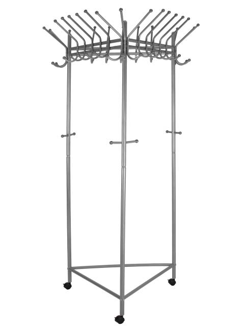 Вешалка напольная на колесах Пико 21 металлик