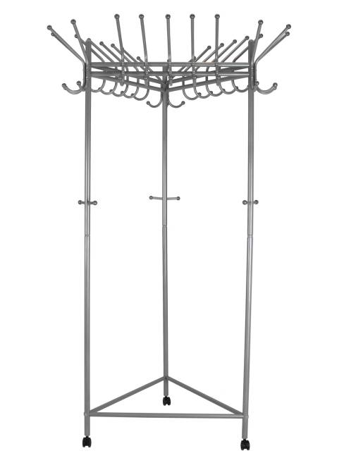 Вешалка напольная на колесах Пико 21 металлик