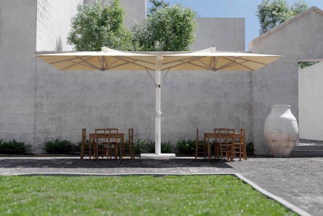 Зонт профессиональный двухкупольный Fellini Alluminium V 3м*6м