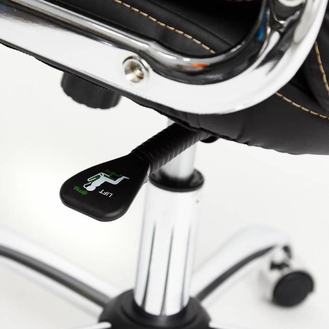 Кресло Софти Люкс/Softy Lux кож/зам, черный, 36-6 черный кож/зам