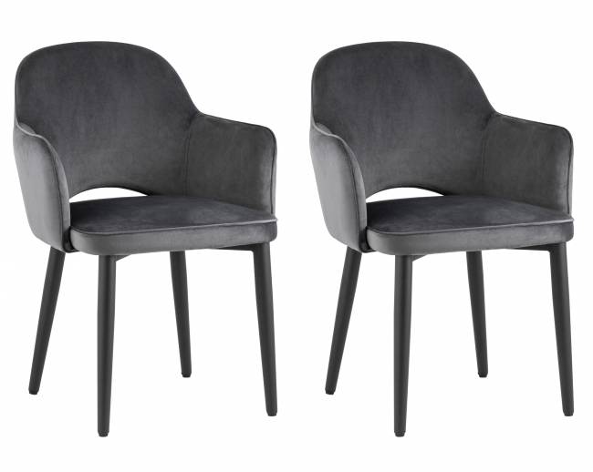 Стул Венера велюр серый 2 шт Стул Венера велюр серый 2 шт