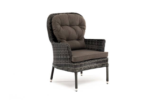 "Алиса" кресло плетеное, цвет графит с подушками "Алиса" кресло плетеное, цвет графит с подушками