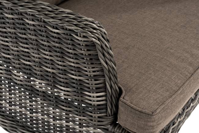 "Алиса" кресло плетеное, цвет графит с подушками "Алиса" кресло плетеное, цвет графит с подушками