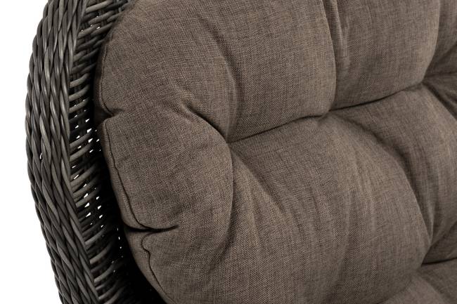 "Алиса" кресло плетеное, цвет графит с подушками "Алиса" кресло плетеное, цвет графит с подушками