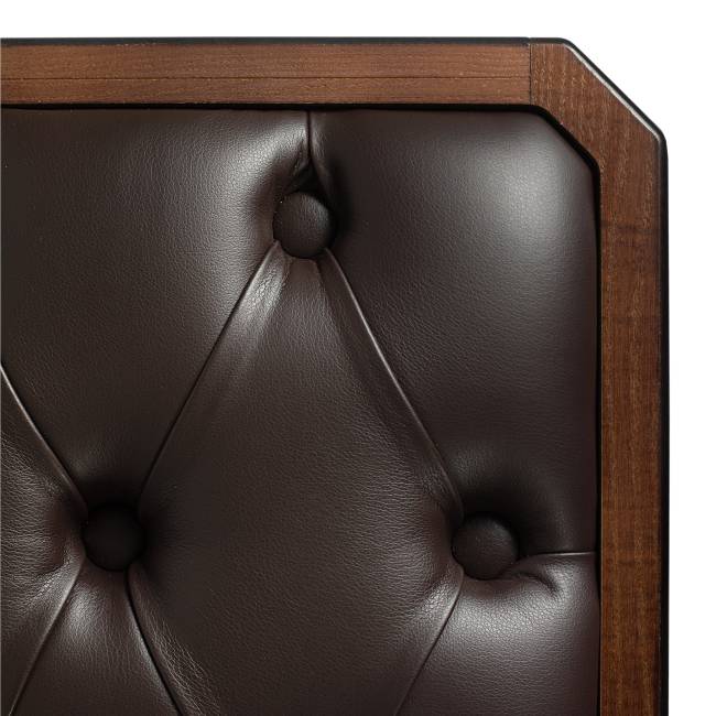 Банкетка Патриция 2 орех, к/з Ева 1, каретная стяжка Л