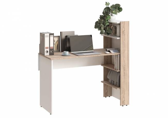 Компьютерный стол Арлет сонома / белый
