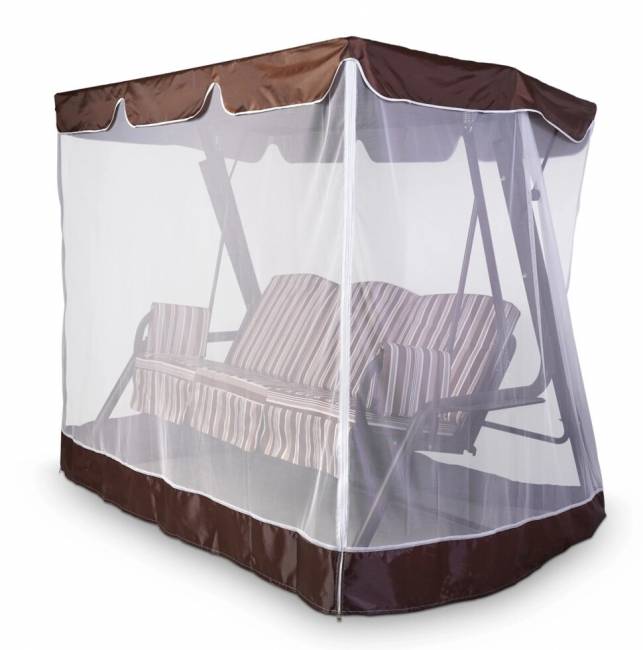 Тент-крыша + москитная сетка Венеция/Элегант Премиум/Артемида 210х140х200, шоколад