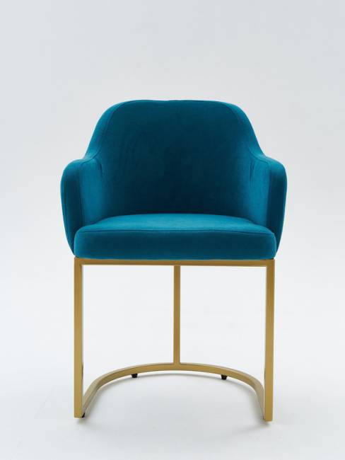 Стул Amely Denim / Gold 2