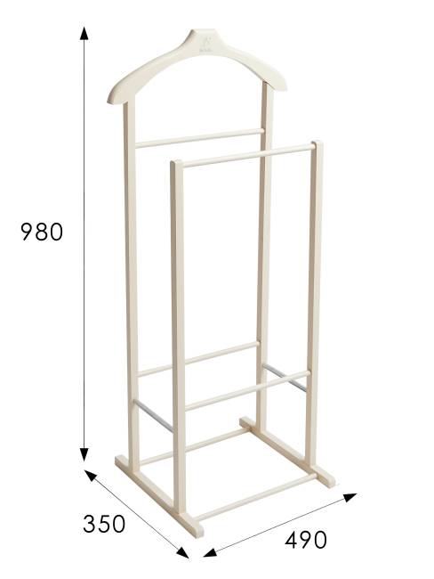 Вешалка костюмная В 27Н слоновая кость