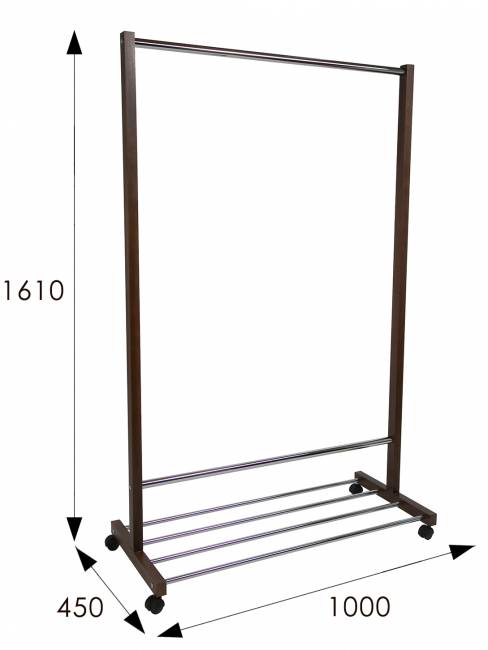 Вешалка напольная В 35Н средне-коричневый