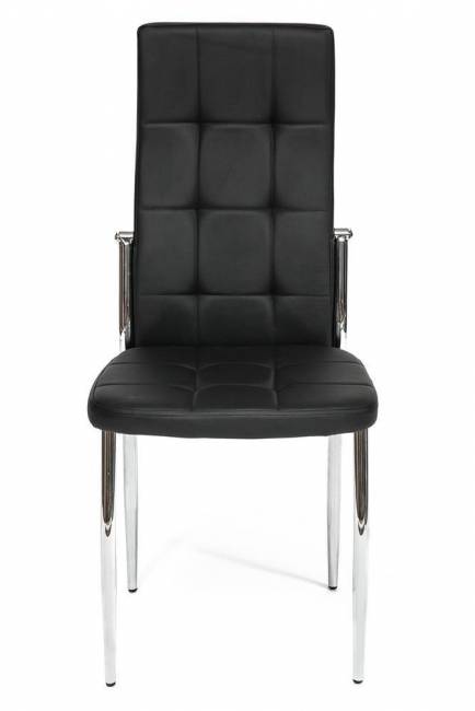 Стул ELFO ( mod.35 ) металл/экокожа, 45х53х100х47см, хром/черный (Комплект из 4 шт.) хром/черный металл/экокожа Стул ELFO ( mod.35 ) металл/экокожа, 45х53х100х47см, хром/черный (Комплект из 4 шт.) хром/черный металл/экокожа