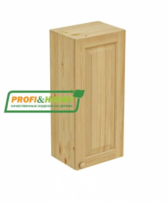 Шкаф навесной 450 х 300 х 900 филенка, сосна, без покраски Шкаф навесной 450 х 300 х 900 филенка, сосна, без покраски