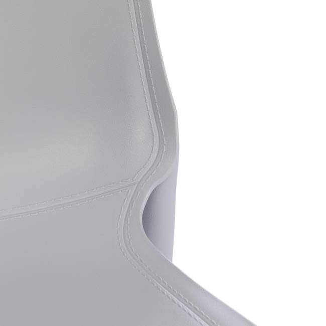 Стул GENIUS (mod 75) / 1 шт. в упаковке металл/пластик, 46x56x84cм, серый/ножки хром серый металл/пластик