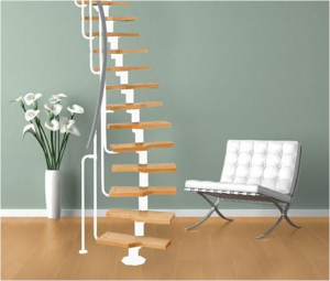 Модульная лестница Mini Г-образная белый, Натуральный