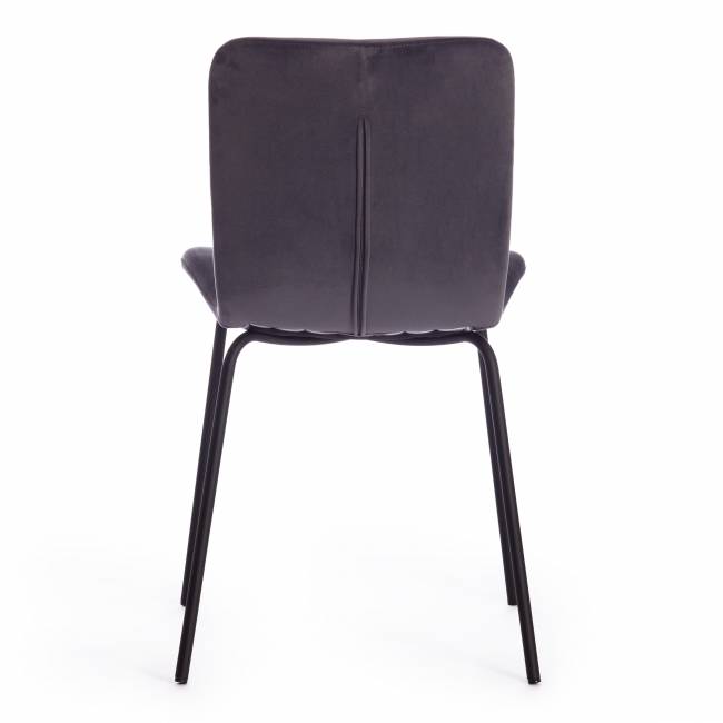 Стул GILLIAN (mod. 0137017-NI) / 1 шт. в упаковке металл/вельвет, 45х52,5х78 см, темно-серый S108 (666 SILVER GREY)/черный Стул GILLIAN (mod. 0137017-NI) / 1 шт. в упаковке металл/вельвет, 45х52,5х78 см, темно-серый S108 (666 SILVER GREY)/черный