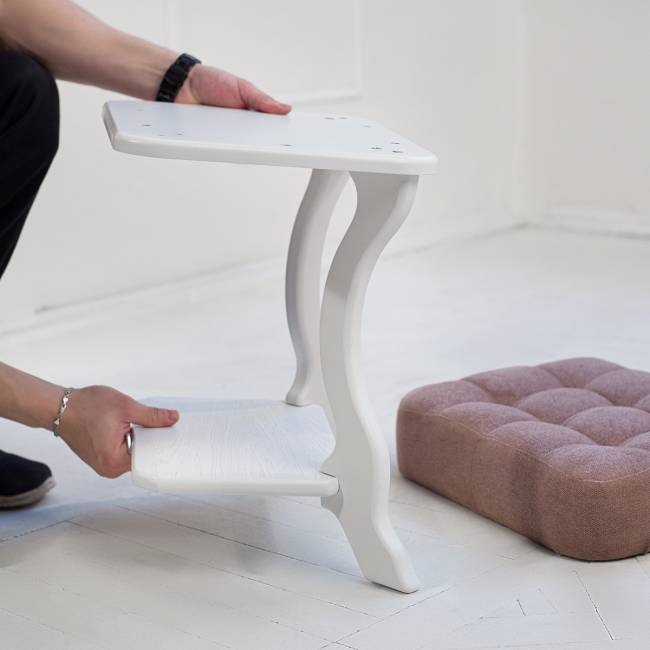 Банкетка Берже 26 белый ясень