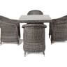"Фредо" обеденная группа плетеная, цвет графит