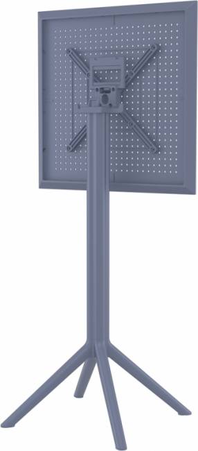 Стол пластиковый барный складной Sky Folding Bar Table 60 темно-серый 600х600х1080 мм