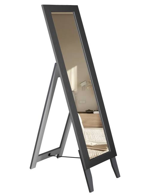 Зеркало напольное BeautyStyle 1 серый графит 130 см х 35 см