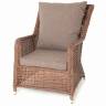 "Гляссе" кресло плетеное из искусственого ротанга, цвет коричневый