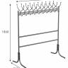 Вешалка напольная М 12 чёрный