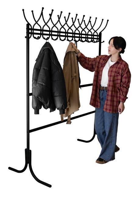 Вешалка напольная М 12 чёрный