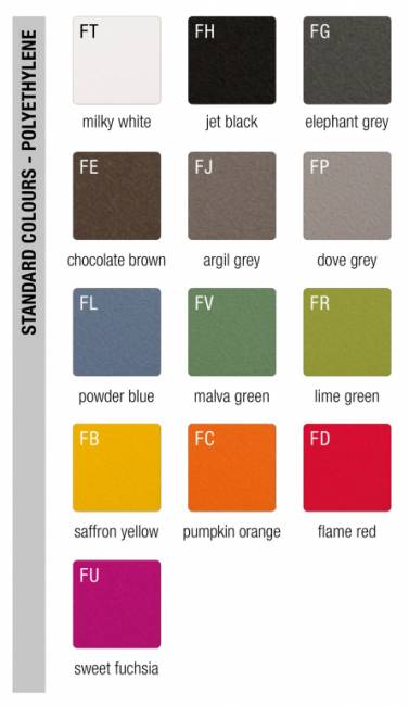 Диван пластиковый Blossy Standard слоновый серый 1590x850х750 мм