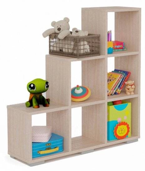 Стеллаж Стильный 108 С-1 шимо светлый