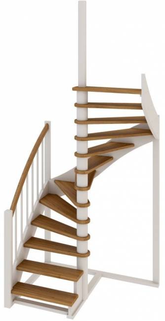 Деревянная лестница К-005м/1 под покраску Деревянная лестница К-005м/1 под покраску