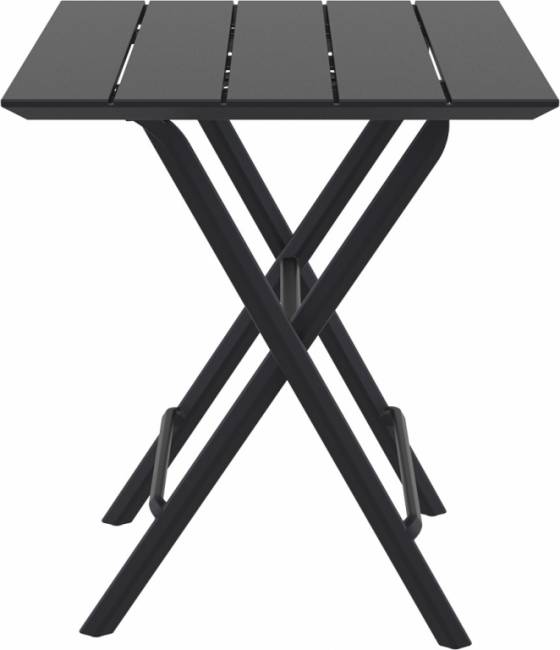 Стол пластиковый складной Helen Folding Table 60 черный 600х600х740 мм