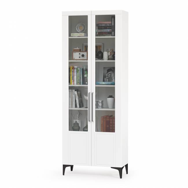 Два широких серванта и ТВ-тумба Валенсия цвет белый шагрень Два широких серванта и ТВ-тумба Валенсия цвет белый шагрень