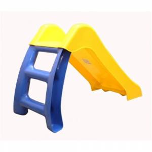 Горка детская пластиковая С 115-ЖС, синий, желтый