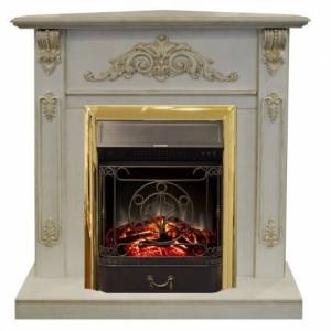 Электрокамин Anita Corner (угловой) WT с Fobos Lux S/Majestic Lux S BL