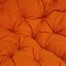 Кресло Папасан/Papasan (23/01 W) /с подушкой/ диаметр подушки 122см, 115х101х104см, античный черно-коричневый, ткань оранжевый, Antique brown (античный черно-коричневый)