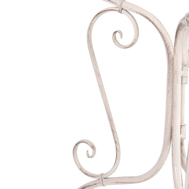 Комплект (стол + 2 стула) Secret de Maison Monique (mod. PL08-6241.6242) металл, стол:62*73, стул: 48*40*93, Античный белый (Antique White) Античный белый (Antique White) металл