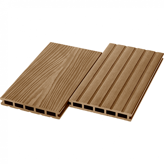 Террасная доска из ДПК UnoDeck Mogano, 165х24х3000/4000 3000, Орех Террасная доска из ДПК UnoDeck Mogano, 165х24х3000/4000 3000, Орех