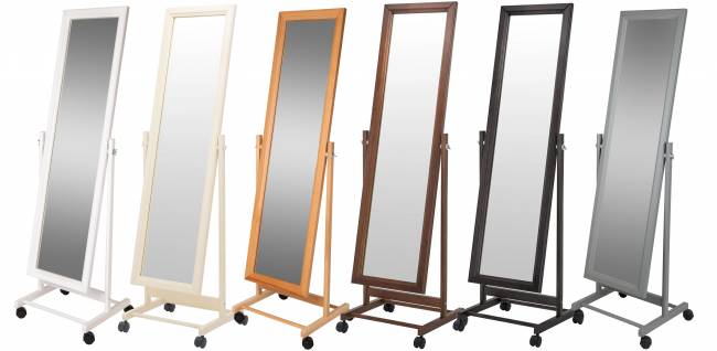 Зеркало напольное В 27Н белый 137 см х 42,5 см