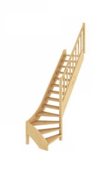 Деревянная лестница ЛС-07м/1 Деревянная лестница ЛС-07м/1