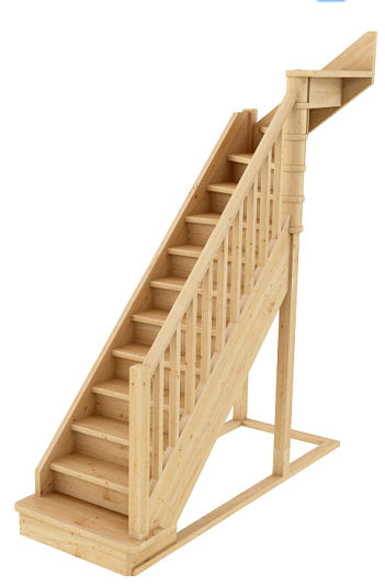 Деревянная лестница ЛС-215м под покраску