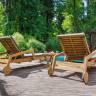Комплект из 2-х шезлонгов PAOLO из акации и столика LUCIO Комплект из 2-х шезлонгов PAOLO из акации и столика LUCIO